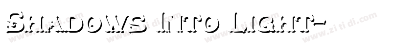 Shadows Into Light字体转换